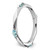 Sterling Silver Stackable Expressions Rhodium-Plated Blue Topaz Ring, 2.5 mm - View 6