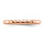 Sterling Silver Stackable Expressions Rose Gold-Tone Hammered Ring, 2.25 mm - View 3