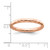 Sterling Silver Stackable Expressions Rose Gold-Tone Hammered Ring, 2.25 mm - View 4