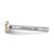 Sterling Silver Stackable Expressions Rhodium-Plated Textured Citrine and Peridot Flower Ring, 2.75 mm - View 3