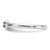 Sterling Silver Stackable Expressions Rhodium-Plated Rhodolite Heart with Arrow Ring, 2.5 mm - View 3