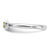 Sterling Silver Stackable Expressions Rhodium-Plated Peridot Heart with Arrow Ring, 2.5 mm - View 3