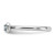 Sterling Silver Stackable Expressions Rhodium-Plated Blue Topaz Heart with Arrow Ring, 2.5 mm - View 3