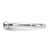 Sterling Silver Stackable Expressions Rhodium-Plated Lab-Created Sapphire and White Topaz Key Ring, 2.5 mm - View 3