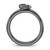 Sterling Silver Stackable Expressions Black Rhodium-Plated Citrine Moon Ring, 2.5 mm - View 2