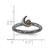 Sterling Silver Stackable Expressions Black Rhodium-Plated Citrine Moon Ring, 2.5 mm - View 5
