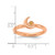Sterling Silver Stackable Expressions Rose Gold-Tone Citrine Moon Ring, 2.5 mm - View 5