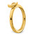 Sterling Silver Stackable Expressions Gold-Tone Citrine Moon Ring, 2.5 mm - View 6