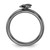 Sterling Silver Stackable Expressions Black Rhodium-Plated Bee Ring, 2.5 mm - View 2