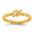 Sterling Silver Stackable Expressions Gold-Tone Bee Ring, 2.5 mm