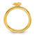 Sterling Silver Stackable Expressions Gold-Tone Bee Ring, 2.5 mm - View 2
