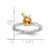 Sterling Silver Stackable Expressions Rhodium-Plated Citrine Peridot Orange Ring, 2.5 mm - View 3