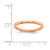 Sterling Silver Stackable Expressions Rose Gold-Tone Polished Ring, 2.25 mm - QSK232 - View 4