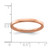 Sterling Silver Stackable Expressions Rose Gold-Tone Polished Ring, 2.25 mm - QSK240 - View 4