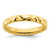 Sterling Silver Stackable Expressions Gold-Tone Ring, 3.25 mm - QSK258