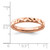 Sterling Silver Stackable Expressions Pink-Plated Ring, 3.25 mm - QSK260 - View 4
