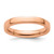 Sterling Silver Stackable Expressions Pink-Plated Ring, 3.25 mm, Polished - QSK264
