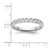 Sterling Silver Stackable Expressions Rhodium-Plated Ring, 3.25 mm, Polished - QSK275 - View 4