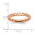 Sterling Silver Stackable Expressions Pink-Plated Ring, 3.25 mm, Polished - QSK276 - View 4