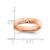 Sterling Silver Stackable Expressions Rose Gold-Tone Ring, 4.25 mm - QSK288 - View 4