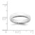 Sterling Silver Stackable Expressions Rhodium-Plated Polished Ring, 4.25 mm - View 4