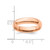 Sterling Silver Stackable Expressions Rose Gold-Tone Polished Ring, 4.25 mm - View 4