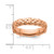 Sterling Silver Stackable Expressions Rose Gold-Tone Ring, 4.25 mm - QSK300 - View 4