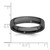 Ruthenium-Plated Sterling Silver Stackable Expressions Black-Plated Ring, 4.25 mm - QSK313 - View 4