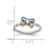 Rhodium-Plated Sterling Silver Stackable Expressions Blue Topaz & Citrine Butterfly Ring, 2.25 mm - View 5