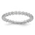 Rhodium-Plated Sterling Silver Stackable Expressions Diamond Ring, 2.25 mm