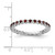 Rhodium-Plated Sterling Silver Stackable Expressions Garnet Ring, 2.25 mm - QSK350 - View 4
