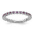 Rhodium-Plated Sterling Silver Stackable Expressions Amethyst Ring, 2.25 mm - QSK351