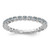 Rhodium-Plated Sterling Silver Stackable Expressions Aquamarine Ring, 2.25 mm - QSK352