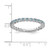 Rhodium-Plated Sterling Silver Stackable Expressions Aquamarine Ring, 2.25 mm - QSK352 - View 4
