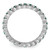 Rhodium-Plated Sterling Silver Stackable Expressions Lab-Created Emerald Ring, 2.25 mm - QSK354 - View 2