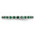 Rhodium-Plated Sterling Silver Stackable Expressions Lab-Created Emerald Ring, 2.25 mm - QSK354 - View 3