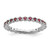 Rhodium-Plated Sterling Silver Stackable Expressions Lab-Created Ruby Ring, 2.25 mm - QSK356