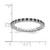 Rhodium-Plated Sterling Silver Stackable Expressions Lab-Created Sapphire Ring, 2.25 mm - QSK358 - View 4