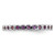 Rhodium-Plated Sterling Silver Stackable Expressions Amethyst Ring, 2.25 mm - QSK363 - View 3