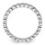 Rhodium-Plated Sterling Silver Stackable Expressions Aquamarine Ring, 2.25 mm - QSK364 - View 2