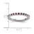 Rhodium-Plated Sterling Silver Stackable Expressions Lab-Created Ruby Ring, 2.25 mm - QSK368 - View 4