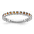 Rhodium-Plated Sterling Silver Stackable Expressions Citrine Ring, 2.25 mm - QSK372