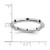 Rhodium-Plated Sterling Silver Stackable Expressions Garnet Ring, 2.25 mm - QSK374 - View 4