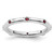 Rhodium-Plated Sterling Silver Stackable Expressions Lab-Created Ruby Ring, 2.25 mm - QSK380