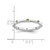 Rhodium-Plated Sterling Silver Stackable Expressions Peridot Ring, 2.25 mm - QSK381 - View 4