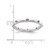 Rhodium-Plated Sterling Silver Stackable Expressions Pink Tourmaline Ring, 2.25 mm - QSK383 - View 4