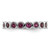 Rhodium-Plated Sterling Silver Stackable Expressions Rhodolite Garnet Ring, 3.5 mm - View 3