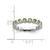 Rhodium-Plated Sterling Silver Stackable Expressions Peridot Ring, 3.5 mm - View 4
