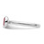 Rhodium-Plated Sterling Silver Stackable Expressions Oval Pink Tourmaline Ring, 2.25 mm - View 3