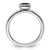 Rhodium-Plated Sterling Silver Stackable Expressions Cushion Cut Garnet Ring, 2.25 mm - View 2